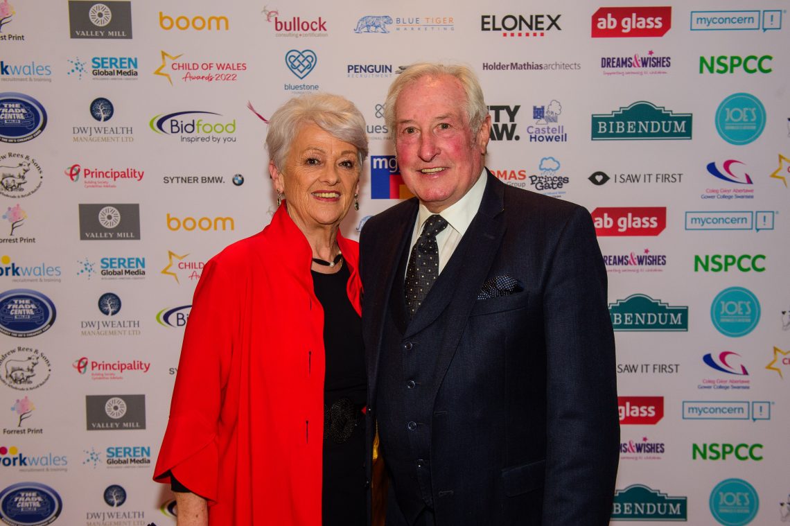 Rugby Legend, Sir Gareth Edwards OBE with his wife, Maureen