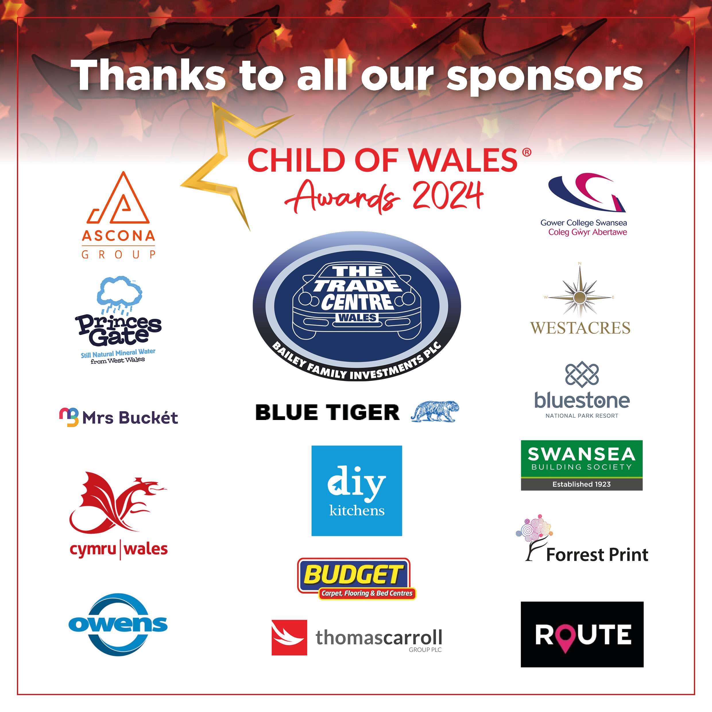 Meet the Child of Wales Awards 2024 sponsors and partners